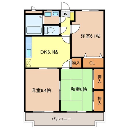 KOINOMOTOマンションの物件間取画像